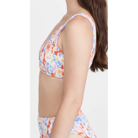 L*Space Women’s Izzie Swimwear Swim Bikini Top Flowers Forever Sz M NEW - Picture 7 of 9